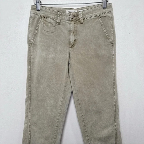 Anthropologie Womens 26 Relaxed Chino Pants In Khaki Color - Picture 3 of 15